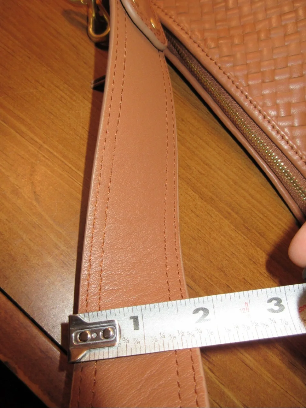 Quince Tan Woven Leather Shoulder Bag